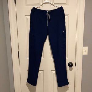 FIGS Yola Skinny Scrub Pants, Navy M Tall